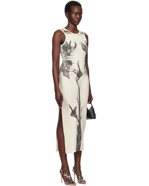Jean Paul Gaultier ブラック＆ホワイト The Flower Body Morphing Marinière マキシワンピース Black