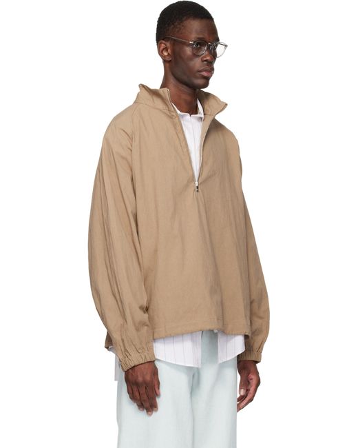 colbo メンズ ベージュ Half Zip Raglan ジャケット 【公式通販】