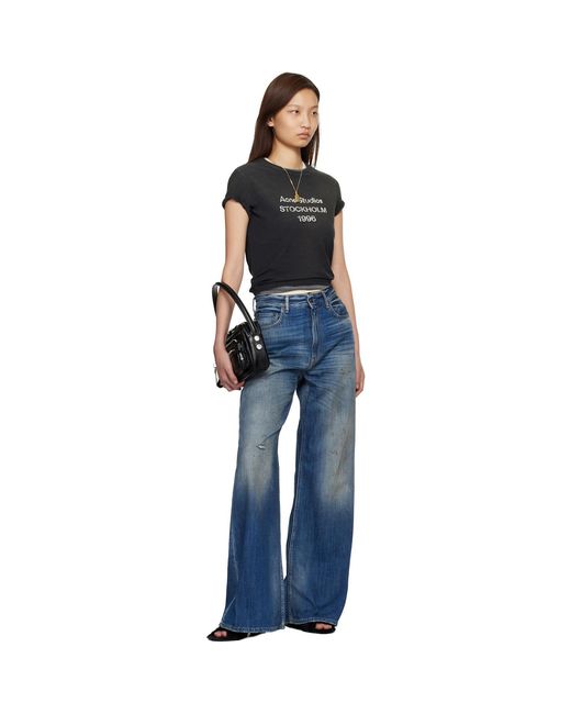 Acne Blue 2022 Regular Fit Jeans