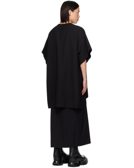 Julius Black Poncho T-Shirt for men