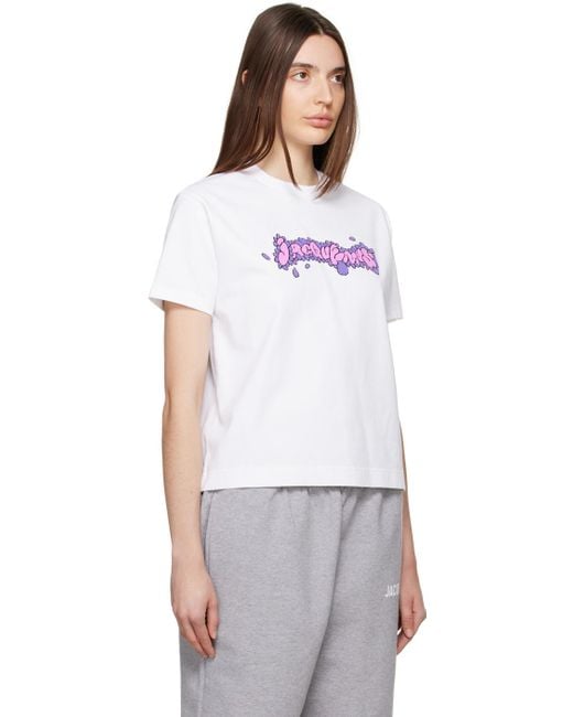 Jacquemus White 'le T-shirt Desenho' T-shirt