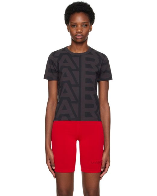 Marc Jacobs Red Gray 'the Monogram' T-shirt