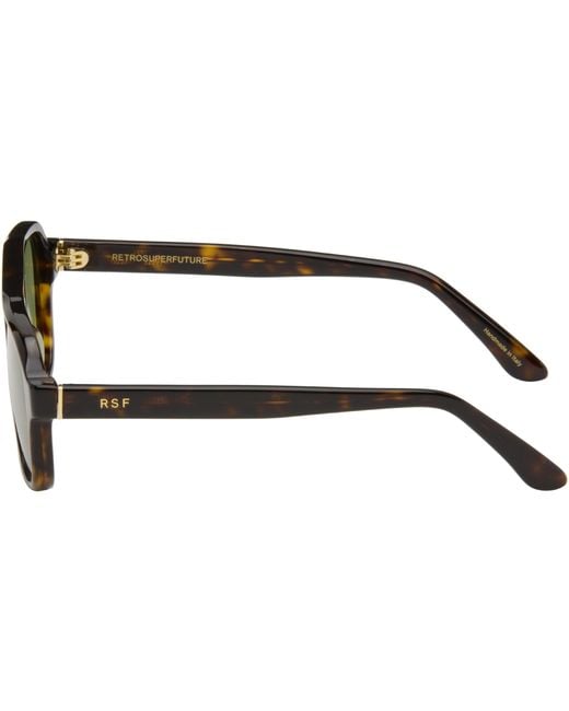 Retrosuperfuture Green Maneval Sunglasses for men