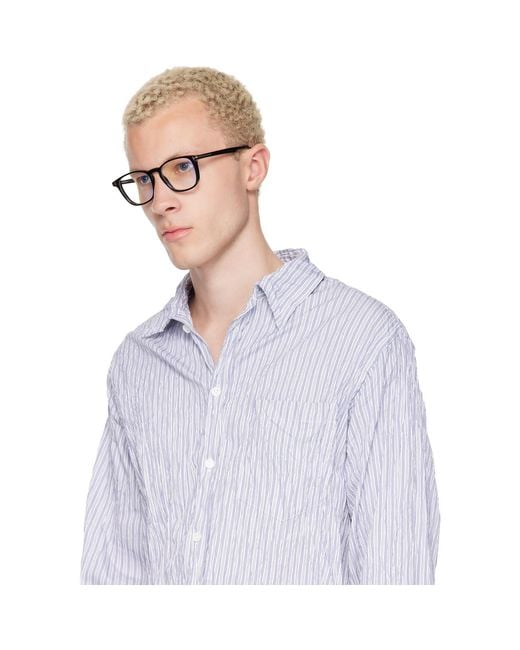 Tom Ford Brown Square Light Glasses for men