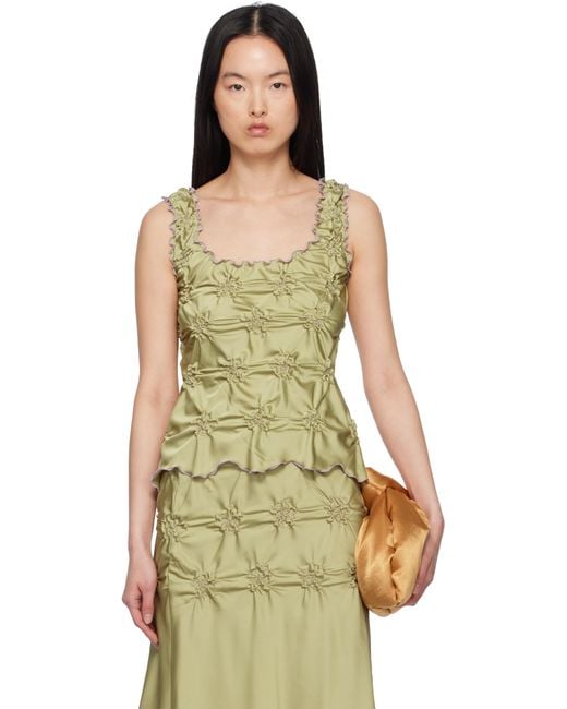 JKim Green Khaki Markiza Top