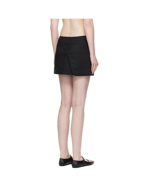 Sandy Liang Black Sabine Miniskirt
