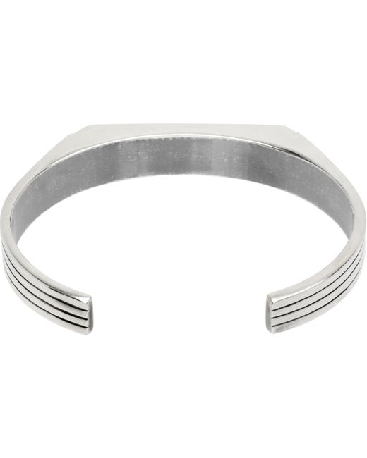 メンズ MM6 by Maison Martin Margiela Engraved-Logo ブレスレット Black