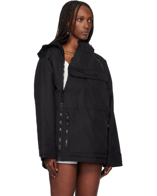 Parka Noire À Fermeture À Glissière Décentrée Coperni en coloris Black