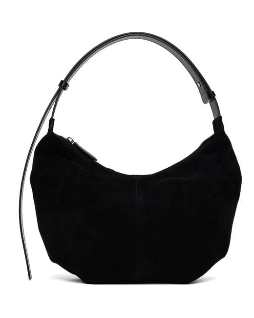 NOTHING WRITTEN Black Ht Suede Shoulder Bag