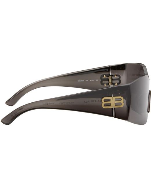 Balenciaga Black Gray Bb0292s Sunglasses for men