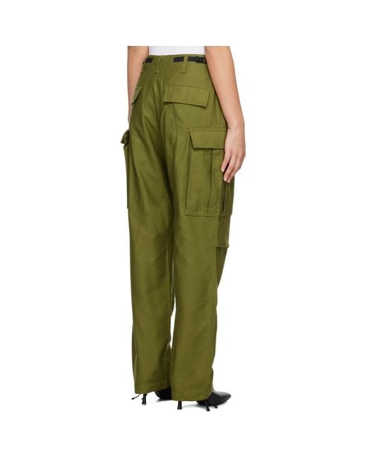 Rag & Bone Green Valli Cargo Trousers