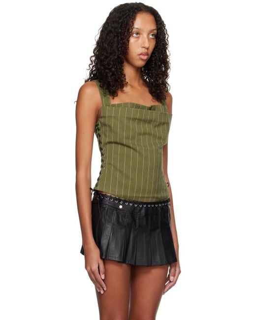 Miaou Black Khaki Vallois Corset