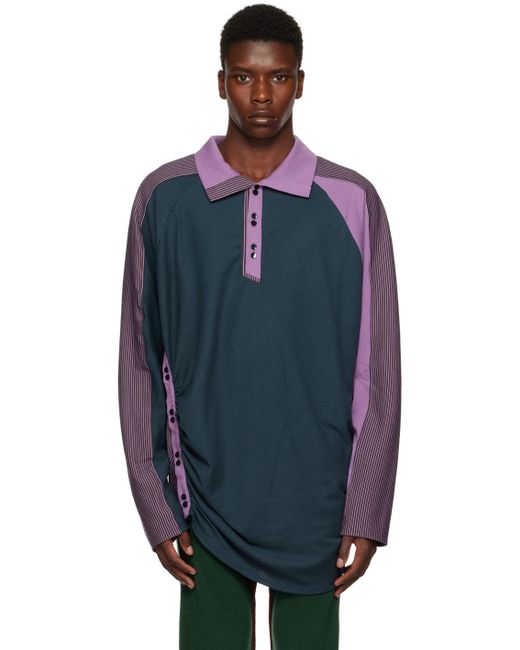 Kiko Kostadinov Halisha Polo in Blue for Men | Lyst Australia