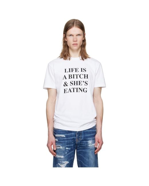 DSquared² White New Fit Cool T-Shirt for men