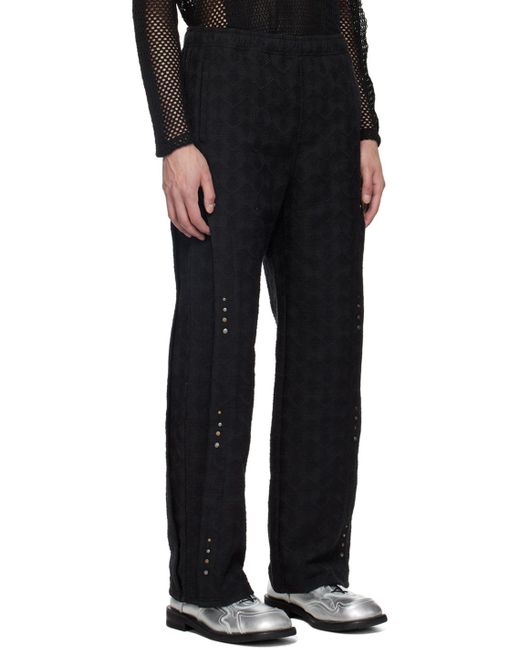 Pantalon de survêtement noir à motif à rayures modifiées ANDERSSON BELL pour homme en coloris Black