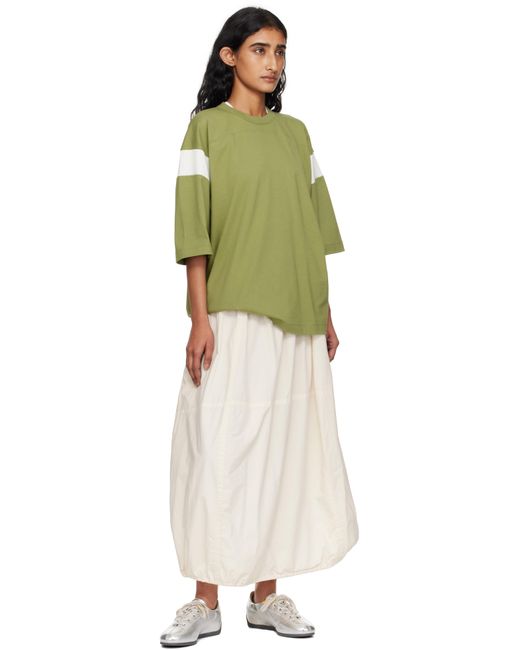 YMC グリーン＆ホワイト Skate Tシャツ Green