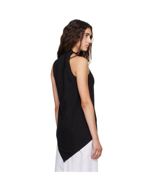 Belle Anna Black Well Top