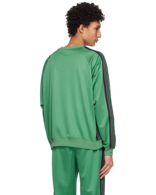 Needles Green Crewneck Sweatshirt for men