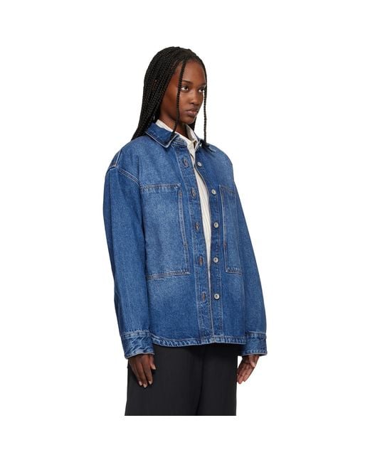Studio Nicholson Blue Paso Denim Shirt