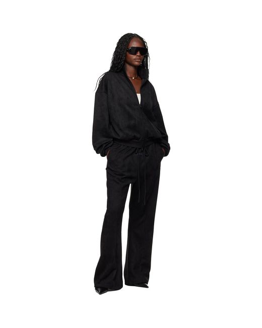 Fear Of God Black Holiday Faux-Suede Fleece Vintage Track Jacket
