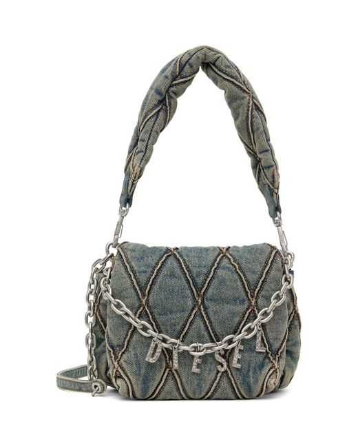DIESEL Metallic Charm-D-Small Shoulder Bag