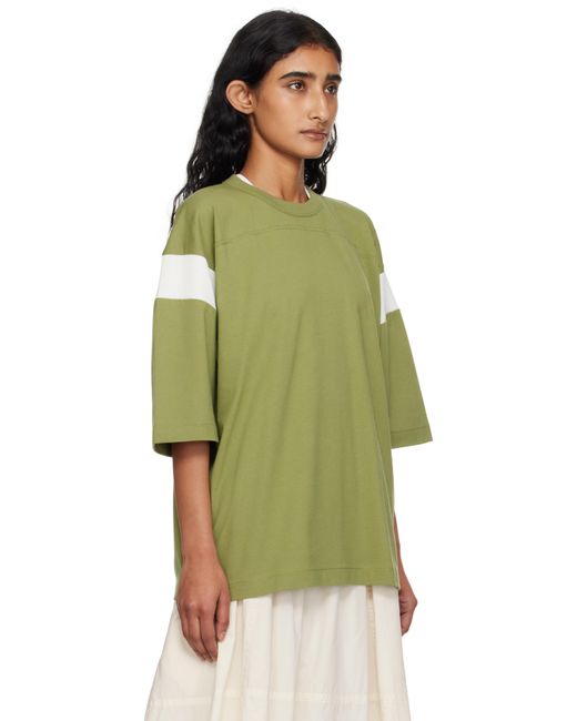 YMC グリーン＆ホワイト Skate Tシャツ Green