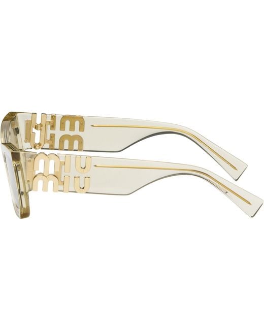 Miu Miu Black Miu Glimpse Sunglasses