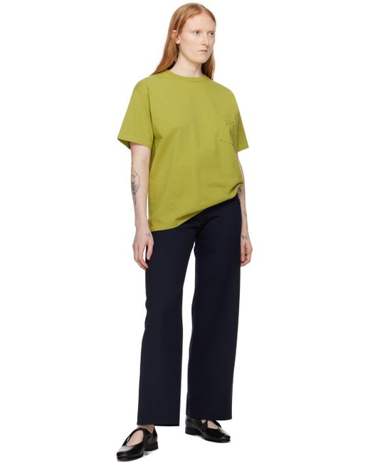 Bode Yellow Green '' Embroidered T-shirt