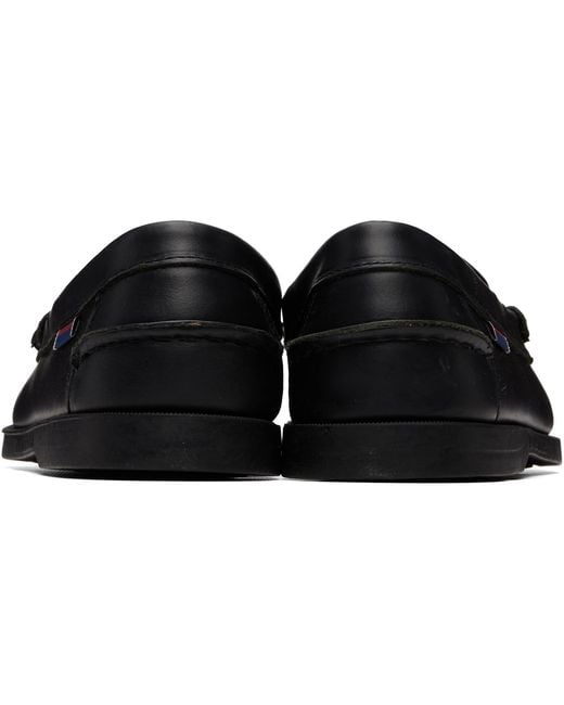 Sebago Black Dolphin Waxed Loafers for men