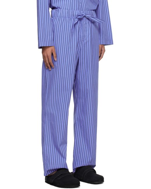 Tekla Blue Drawstring Pyjama Pants for men