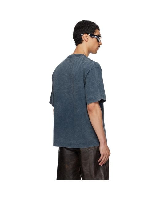 Off-White c/o Virgil Abloh Blue Bookish Mar Skate T-Shirt for men
