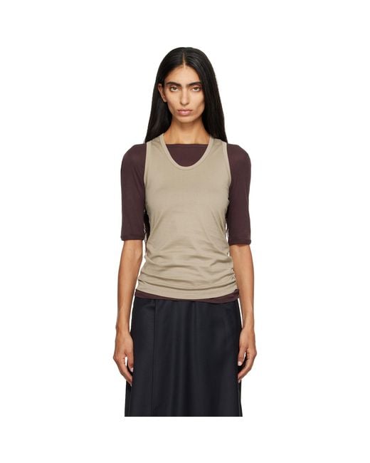 Ssstein Black Suvin Cotton Tank Top