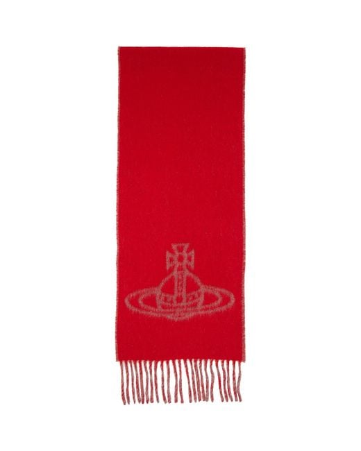 Vivienne Westwood Brown Double Face Scarf for men