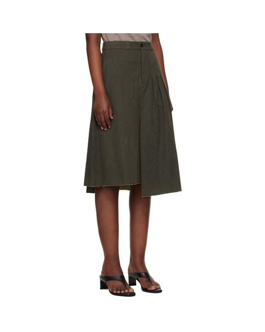 Our Legacy Black Origami Midi Skirt