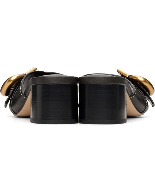 Marc Jacobs Black 'The Doll' Heeled Sandals