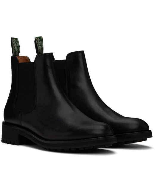 Polo Ralph Lauren Black Bryson Chelsea Boots for men