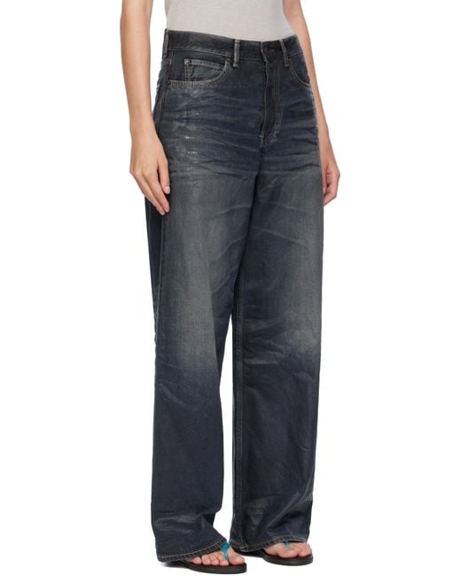 Acne Black Loose Fit 1981 Jeans