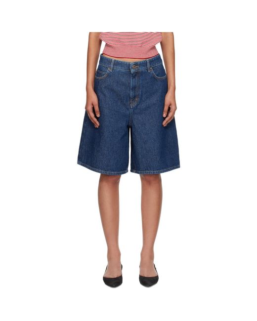 Weekend by Maxmara Blue Donnola Denim Shorts