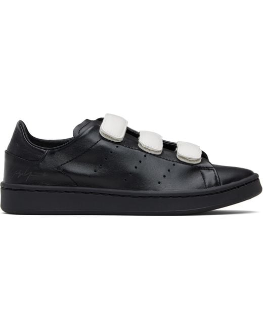Y-3 Black Stan Smith Hook-And-Loop Sneakers for men
