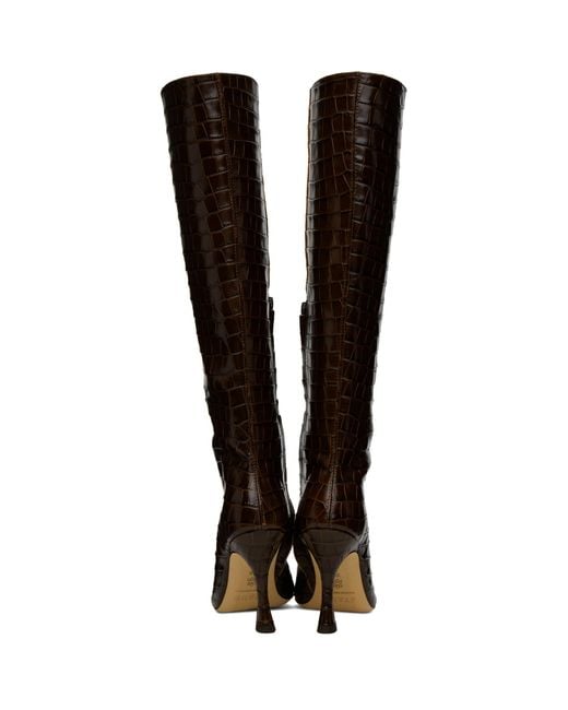 Staud Black Brown Cami Boots