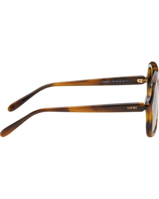 Loewe Black Aviator Slim Sunglasses for men
