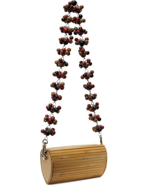 Sac en forme de cœur en bambou à bandoulière à perles Feng Chen Wang pour homme en coloris Black
