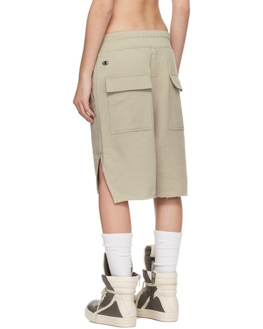 Rick Owens オフホワイト Championエディション Beveled Pods ショートパンツ Natural