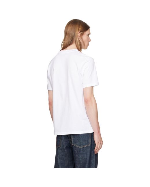 Jil Sander White Crew-Neck T-Shirt for men