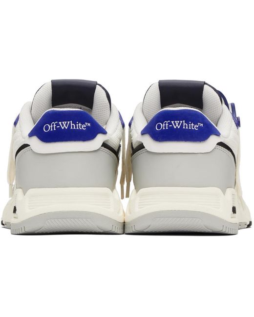 Off-White c/o Virgil Abloh Black White & Gray Kick Off Sneakers for men