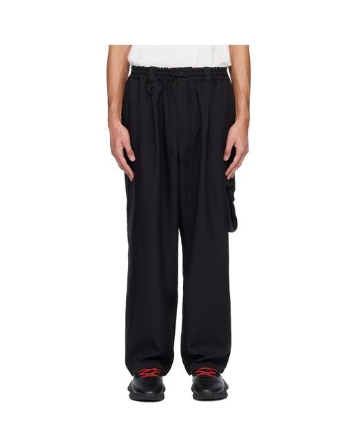 Y-3 Black Sport Uniform Cargo Pants for men
