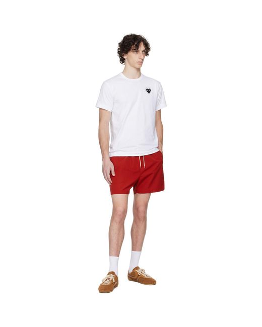 COMME DES GARÇONS PLAY White Metalstone Heart T-Shirt for men