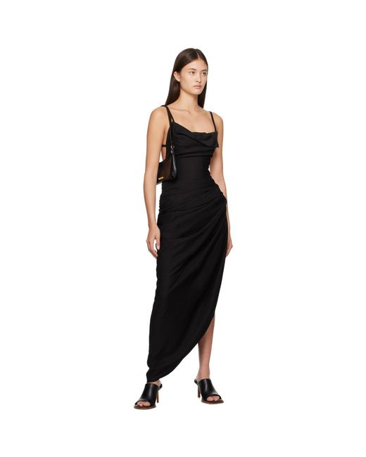 Jacquemus Black Le Raphia 'Le Bisou Perle' Bag