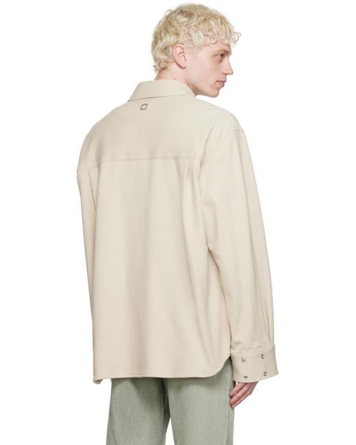 Wooyoungmi Natural Off-white Pocket Shirt for men