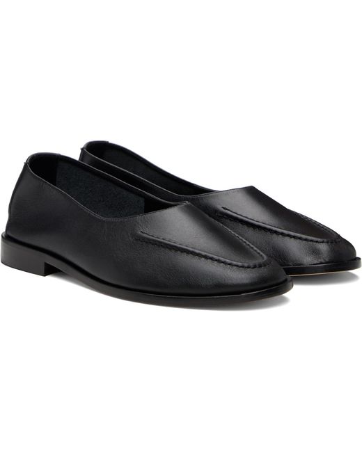 Hereu Black Juliol Slip-On Loafers for men
